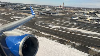 4K  United 757200 ROCKET Takeoff from Newark Liberty International Airport [upl. by Pazice]