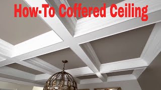 Howto Coffered Ceilings DIY 2 Build to Completion [upl. by Filberte]