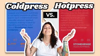 Cold Press vs Hot Press Watercolor Paper [upl. by Anaujit]