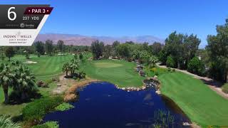 Indian Wells Golf Resort Celebrity Course  Hole 6 [upl. by Haizek314]