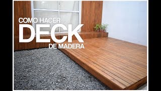 COMO HACER DECK DE MADERA FACIL  PROYECTO MUEBLE  By Easy [upl. by Un]