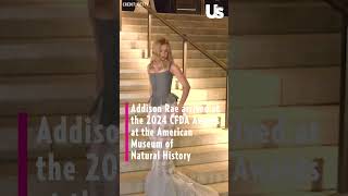 Addison Rae arrived at the 2024 CFDA Awards at the American Museum of Natural History [upl. by Yehus]