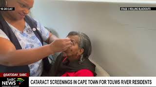 Cataract screenings for Touws River residents [upl. by Ynna]