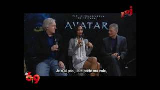 Avatar  James Cameron Zoe Saldana and Stephen Lang  Interview by Le 69  NRJ  ENG  VOSTFR [upl. by Akilam]