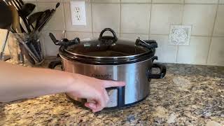 Review of the CrockPot 6 Quart Cook amp Carry Programmable Slow Cooker with Digital Timer [upl. by Anayk800]