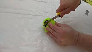 What is inside Pressurized Tennis Ball [upl. by Ytsirt]