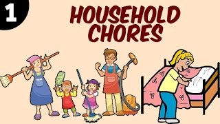 Learn Household Chores For Kids  Part 1  Learning Videos amp Educational Videos For Kids [upl. by Henriha]