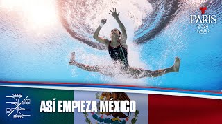 México comienza su participación en Clavados 10 m femenino  Juegos Olímpicos París 2024 [upl. by Herates92]