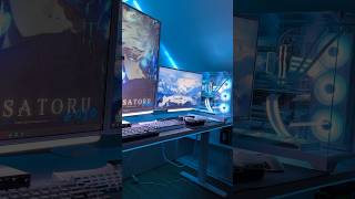 Lian li 011 Vision White Gaming Desk Setup shorts lianli gaming pc pcmasterrace [upl. by Ttayw]