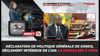 Déclaration de politique générale de Sonko règlement intérieur de l’AN la parole est à vous [upl. by Reena]