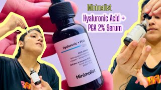 Minimalist Hyaluronic Acid Serum 2 Review and How to use ✨NON SPONSORED Review [upl. by Tnomed]