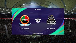 Red Arrows vs TP Mazembe 14092024 CAF Champions League PES 2021 [upl. by The]