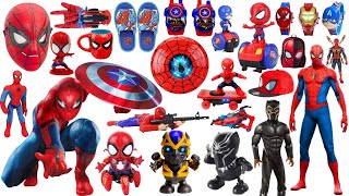 Marvel Spiderman Series Unboxing Spiderman Mask Spiderman Action Figure Spider Robot Spider Gun [upl. by Tansey]