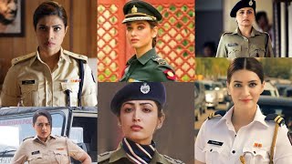 Police Outfit in look All Bollywood actor ni Female actors bollywood actress viralvideo [upl. by Hanimay92]