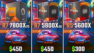 RYZEN 7800X3D vs RYZEN 5800X3D vs RYZEN 5600X  Test in 6 Games [upl. by Nalyk999]