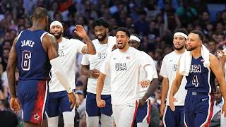 KD LeBron lead Team USA to group stage win over Serbia ♨️ [upl. by Goles]