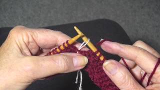 SEED STITCH ON CIRCULAR NEEDLE [upl. by Henryetta]