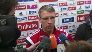 Peter Knäbel vor dem Schicksalsspiel gegen Schalke [upl. by Nanaj]