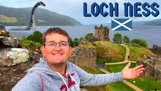 Visiting Loch Ness In Scotland  Beautiful Scenery Urquhart Castle amp Nessie [upl. by Nairret]