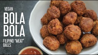 Try out these Vegan BolaBola Filipino “Meat”balls recipe shorts [upl. by Marven]