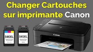 Comment changer cartouche imprimante Canon Pixma [upl. by Avevoneg]