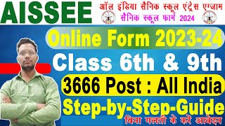 👉🔥Sainik School Admission Form 2024 Kaise Bhare  How to Fill AISSEE 2024 Form Sainik School Form [upl. by Aivart]