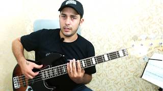 VIDEO AULA DE BAIXO  COMO AFINAR COM O AFINADOR DIGITAL HEADSTOCK [upl. by Letsyrhc]