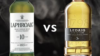 Laphroaig 10 vs Ledaig 10 Year Old Single Malt Scotch Whisky [upl. by Nitsruk842]