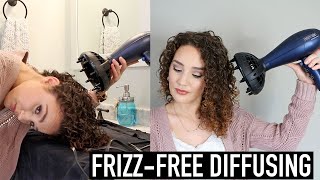 How to Diffuse Curly Hair without Frizz for Beginners [upl. by Ethelred939]