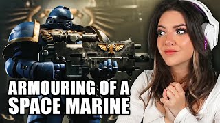 I AM DOOM  The Armouring of a Space Marine Cinematic Trailer Reaction [upl. by Jemima]