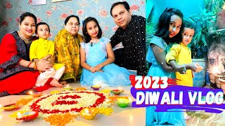 Diwali Celebration 2023 Vlog learnwithpari aadyansh [upl. by Neit515]