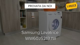 Video Recensione Lavatrice Samsung WW60J5213JW [upl. by Tiraj]