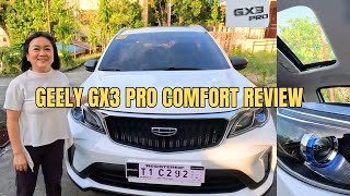 2024 GEELY GX3 PRO COMFORT REVIEW FULL WALK AROUND WHITE CAR SUV GEELY GX3 PRO SPECIFICATIONS [upl. by Anyrb]