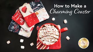 How to Make a Charming Coaster  a Shabby Fabrics Tutorial [upl. by Kinsler]