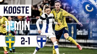 Full Highlights 11 min  Ruotsi–Suomi 2–1 I FIFA Womens World Cup 2023 karsinnat I 25112021 [upl. by Vallie]