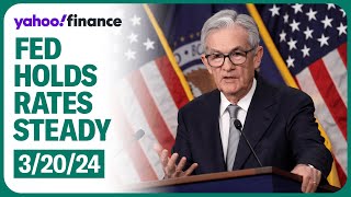 Fed Chair Powell delivers remarks after the Federal Reserves decision to hold rates steady [upl. by Gunnar61]