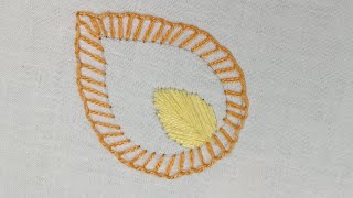 Easy Buttonhole stitch  Embroidery Technique [upl. by Hogen]