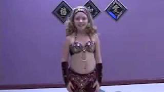 Belly Dance Fusion Hannah 9 years old [upl. by Ynohtnad850]