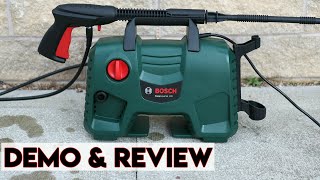 Bosch EasyAquatak 120 High Pressure Washer Review amp Demonstration [upl. by Ennovyahs]