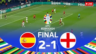 SPAIN vs ENGLAND  Final UEFA Euro 2024 Full Match [upl. by Anatniuq604]