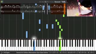 【TV】Sword Art Online Alternative Gun Gale Online Opening  Ryuusei Piano [upl. by Einnaj]