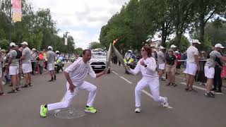 Relais de la Flamme olympique  Étape 50  Eure  Jeux Olympiques de Paris 2024 [upl. by Aiem315]