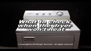 Performa Dryer Not Heating  See What Parts You Need To Check [upl. by Langille860]