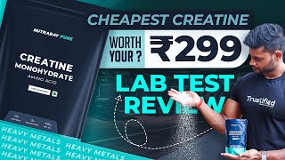 NUTRABAY CREATINE MONOHYDRATE LAB TESTED REVIEW BY TRUSTIFIED  review health gym [upl. by Yenhoj]