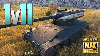 AMX 13 57F alone versus 11  World of Tanks [upl. by Messab]