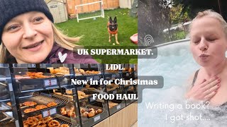 LIDL UK SUPERMARKET Whats new in LIDL for Christmas Food Haul I got shot 20 years ago Book ❤️ [upl. by Scever]