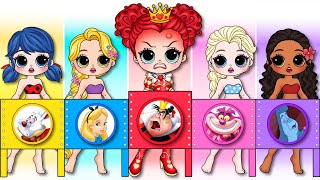 Elsa Moana amp Ladybug Get New Fashion  30 DIYs Paper Doll amp Craft [upl. by Bannister]