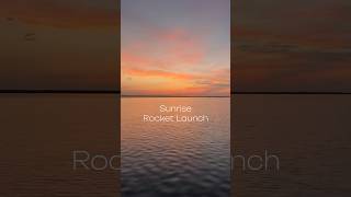 Sunrise rocket launch on Mosquito Lagoon rocketlaunch [upl. by Elison]