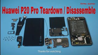 Huawei P20 Pro Disassemble Touch Display Battery Teardown Backcover Huawei P20 Pro [upl. by Verger]