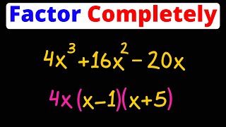 Factor Completely  Trinomials  Eat Pi [upl. by Aldred651]